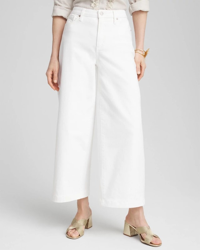 So Slimming High-Rise Wide Cropped Jeans - image 1